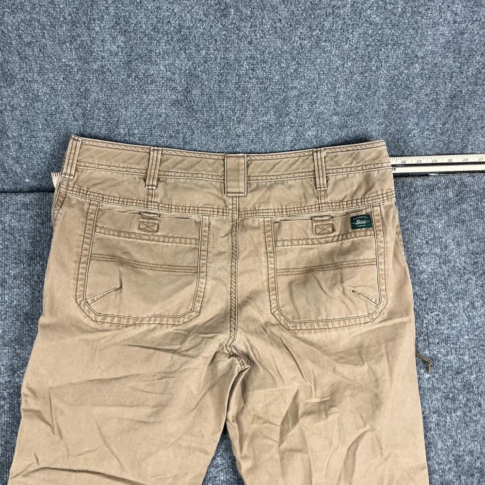 Bass‎ Cargo Pants Mens Size 38x30 Khaki Relaxed Fit Utility Casual Workwear